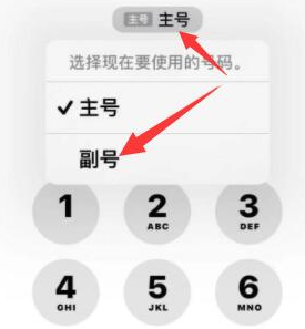 孝南苹果14维修店分享iPhone 14 Pro Max使用副卡打电话的方法 