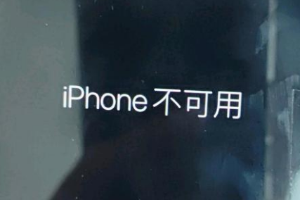 孝南苹果服务网点分享锁屏界面显示“iPhone 不可用”如何解决 