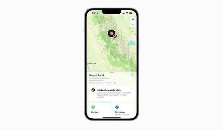 孝南苹果14维修分享iPhone14系列中 FindMy功能通过卫星分享位置方法教程 